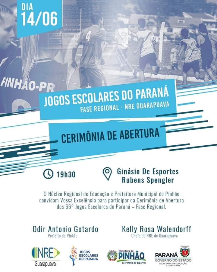 66ºJogos Escolares do Paraná - Fase Regional - Pinhão