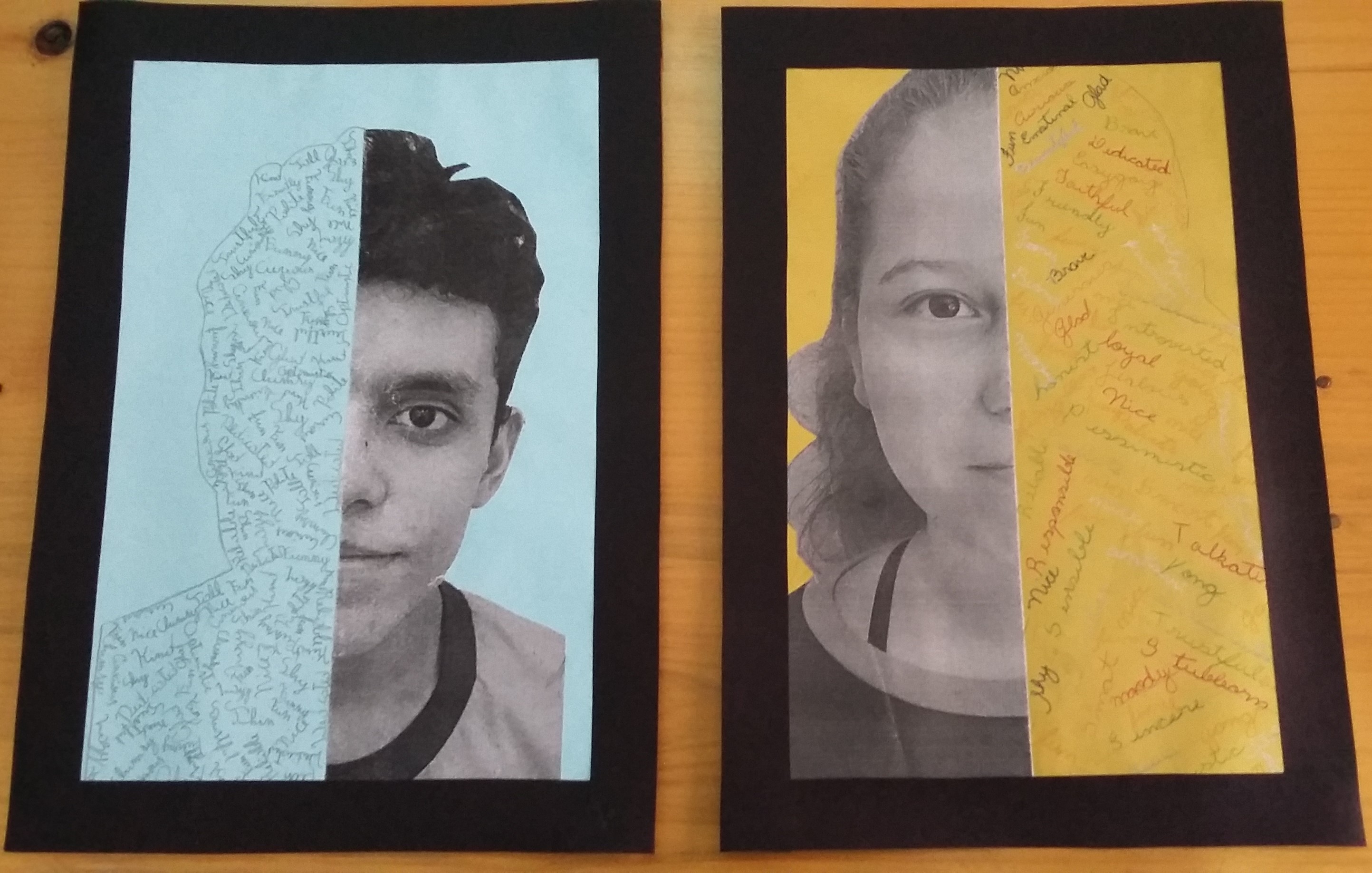 Alunos do Colégio Estadual de Segredo, da turma de Inglês 1 – Celem, realizaram atividade de técnica de colagem de foto de perfil.