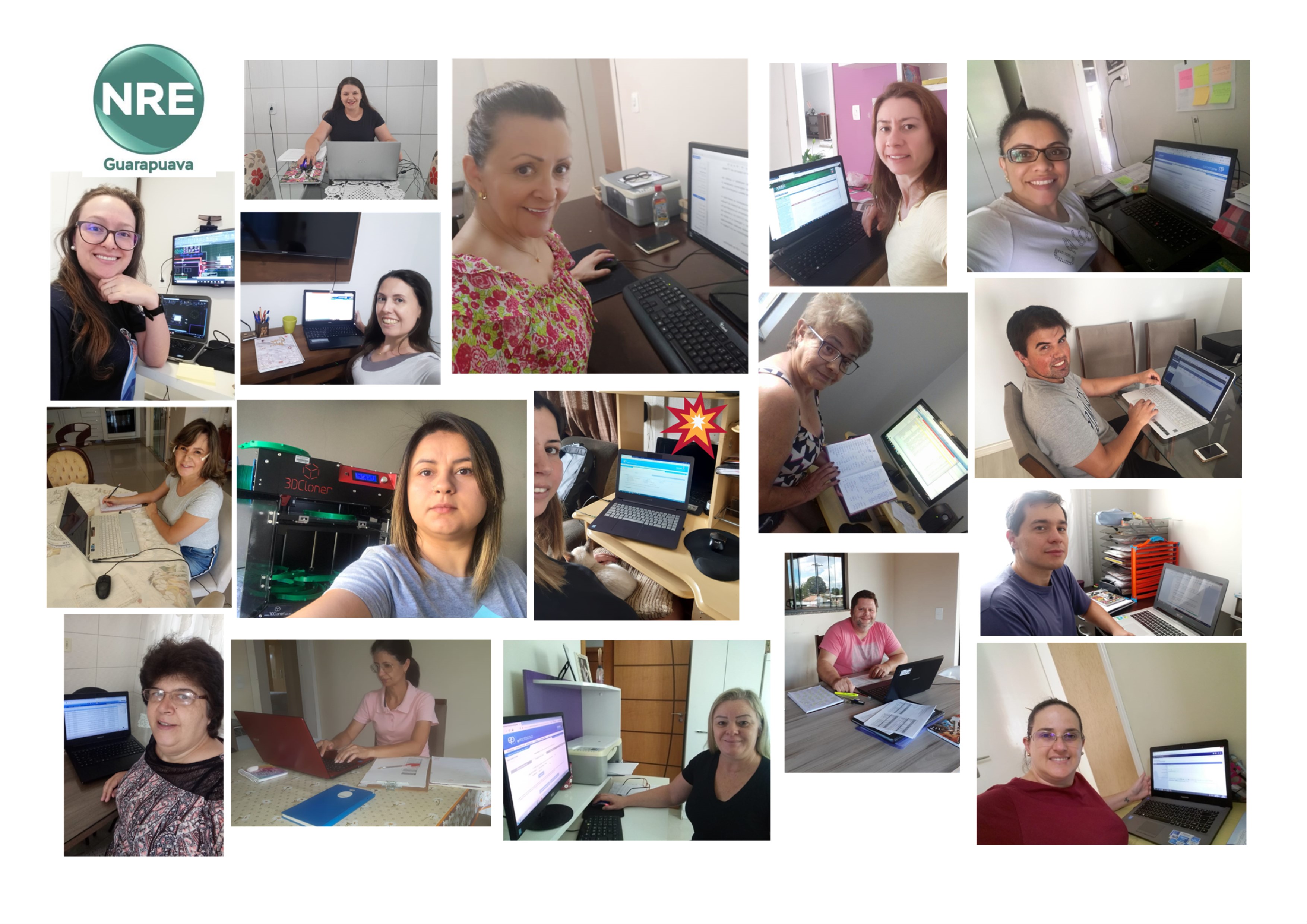 Equipe NRE Guarapuava juntos na prevenção ao Covid-19 e comprometidos por uma educação de qualidade!