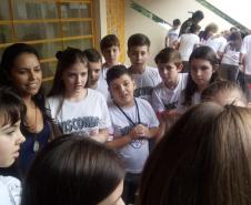 Alunos do Colégio Est. Visconde de Guarapuava na Usinação: “Guarapuava: História-Cultura-Diversidade”