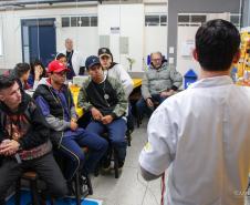 Alunos do curso Técnico em Eletromecânica do Colégio Estadual Francisco Carneiro Martins visitam o Centro Universitário Campo Real
