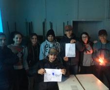 Oficinas de Aprendizagem Criativa no Colégio Estadual do Campo Cornélio Pires Ribeiro.