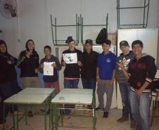 Oficinas de Aprendizagem Criativa no Colégio Estadual do Campo Cornélio Pires Ribeiro.