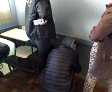 Aula prática de Física, no Colégio Estadual do Campo Prof. Luiz Andrade.