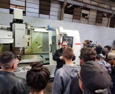 O Curso de Técnico em Eletromecânica do Carneiro Martins realiza visita técnica na empresa DECAMP Mecânica Industrial.
