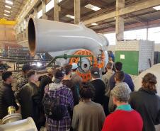O Curso de Técnico em Eletromecânica do Carneiro Martins realiza visita técnica na empresa DECAMP Mecânica Industrial.