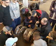 O Curso de Técnico em Eletromecânica do Carneiro Martins realiza visita técnica na empresa DECAMP Mecânica Industrial.