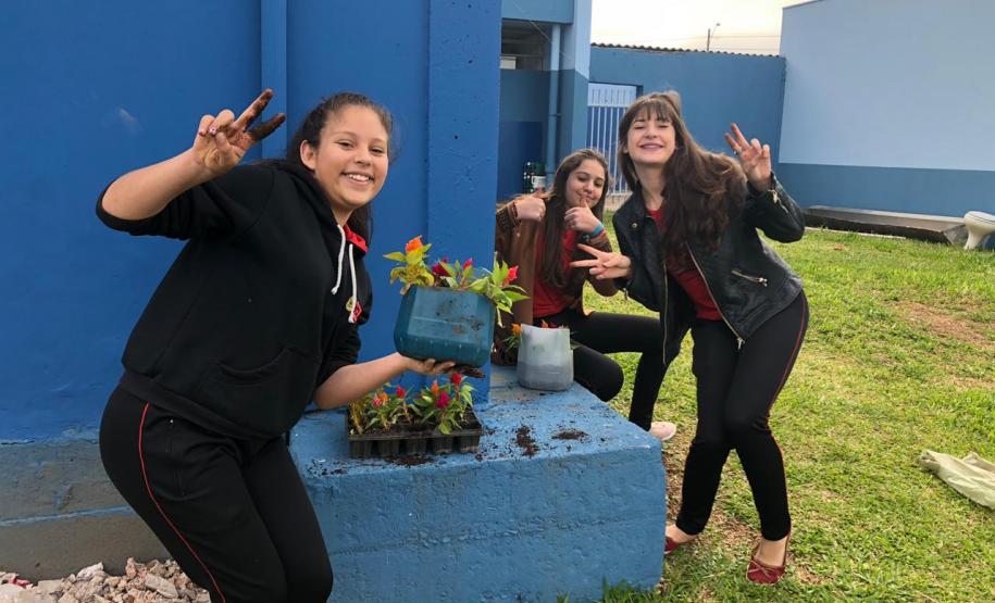 Matemática, Ciências, reciclagem, flores e muito aprendizado!