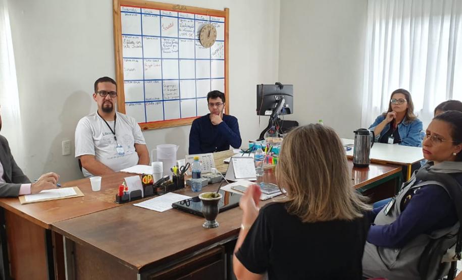 Visita do representante do MEC ao CAS