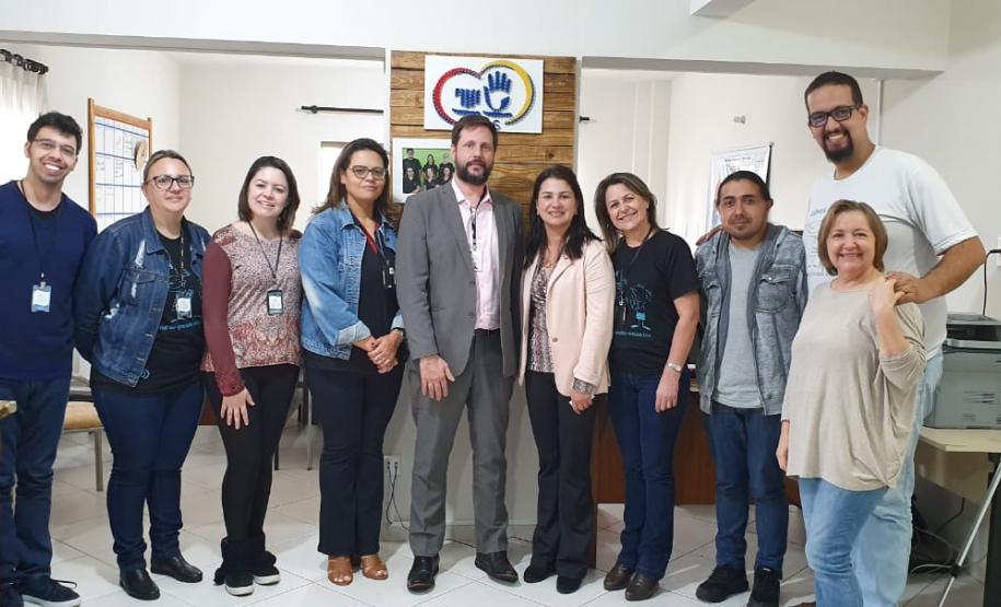 Visita do representante do MEC ao CAS