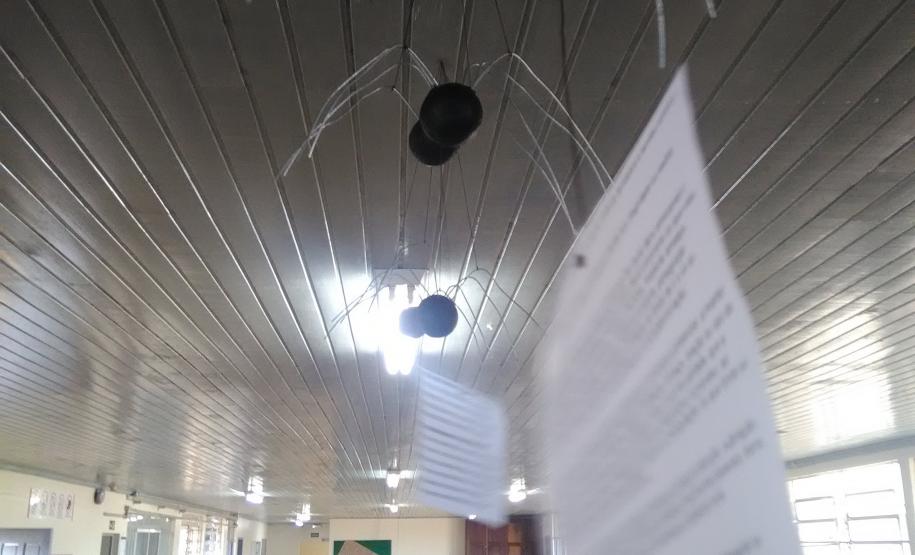 Exposição sobre violência contra a mulher