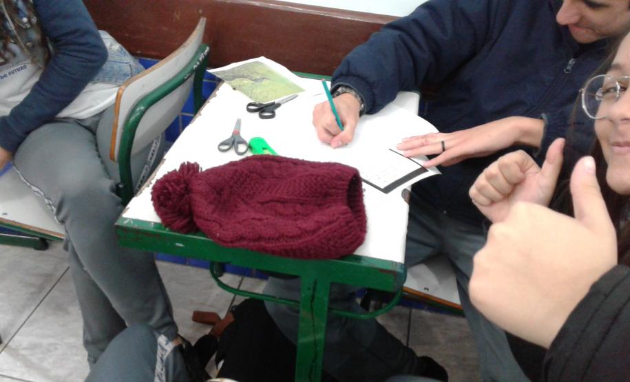 Alunos do Colégio Estadual Liane Martha da Costa vivenciam de forma lúdica o ensino de Ciências e Biologia