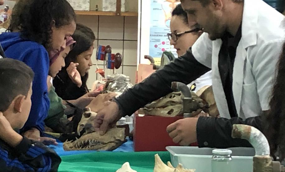 Alunos do Colégio Estadual Liane Martha da Costa vivenciam de forma lúdica o ensino de Ciências e Biologia