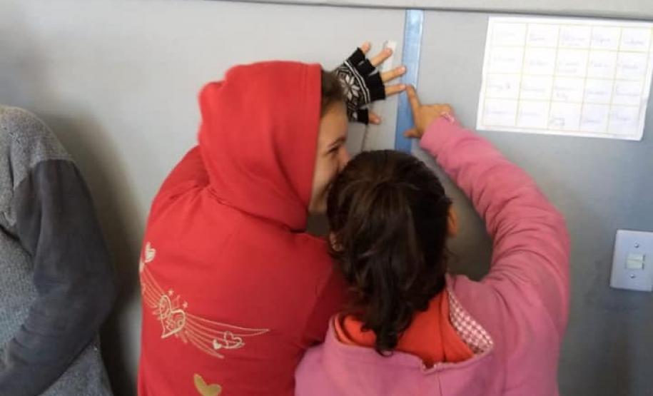 Aula prática de Física, no Colégio Estadual do Campo Prof. Luiz Andrade.