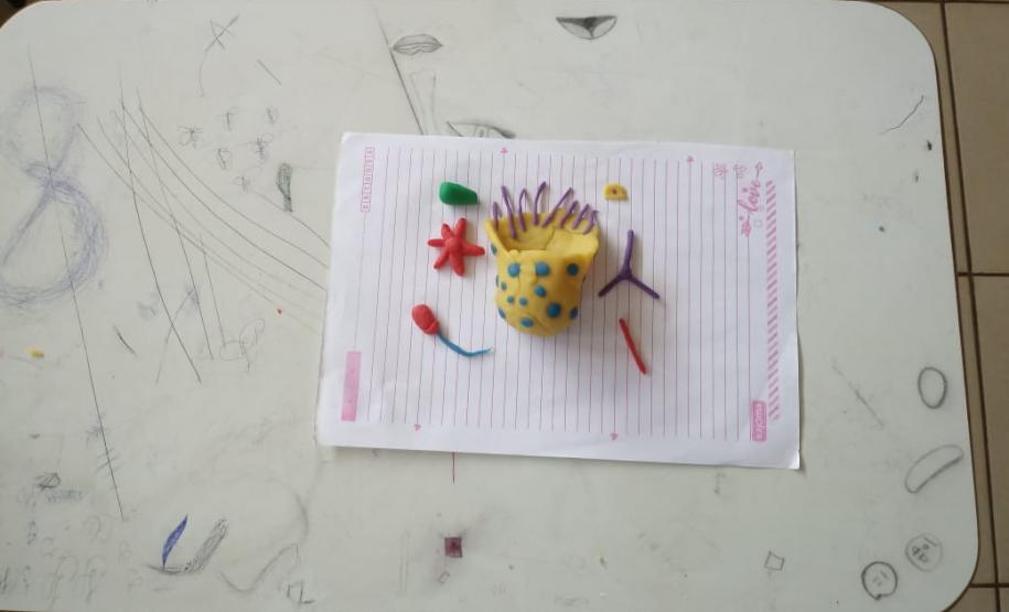 Alunos das 1ª Séries, do Colégio Estadual de Educação Profissional Arlindo Ribeiro - Agrícola, aprendem sobre genética de forma lúdica.