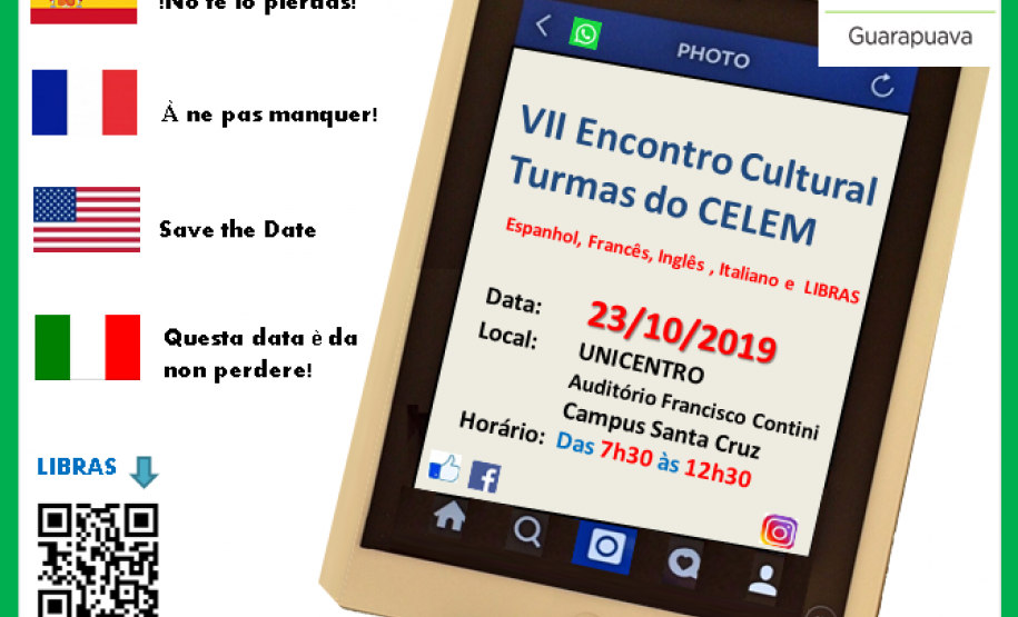 Um espetáculo denominado: VII Encontro Cultural Turmas do CELEM!