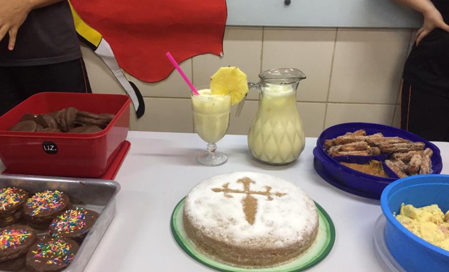 Atividade gastronômica no Colégio Estadual de Segredo