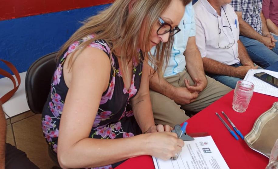 Lançamento das Obras de ampliação no CEEBJA Pinhão