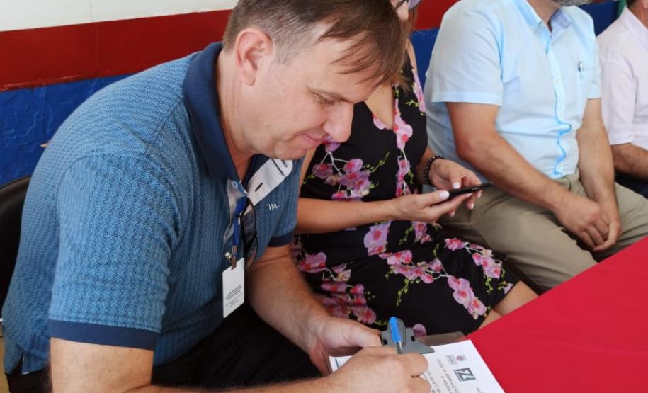 Lançamento das Obras de ampliação no CEEBJA Pinhão