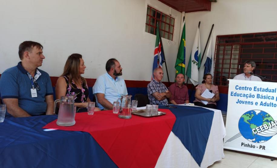 Lançamento das Obras de ampliação no CEEBJA Pinhão