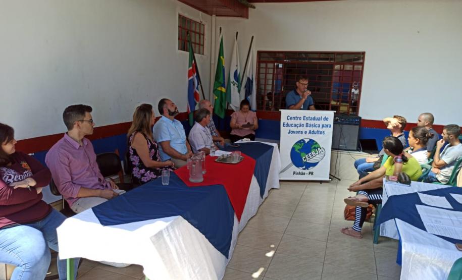 Lançamento das Obras de ampliação no CEEBJA Pinhão