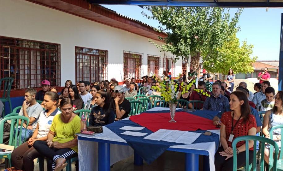 Lançamento das Obras de ampliação no CEEBJA Pinhão