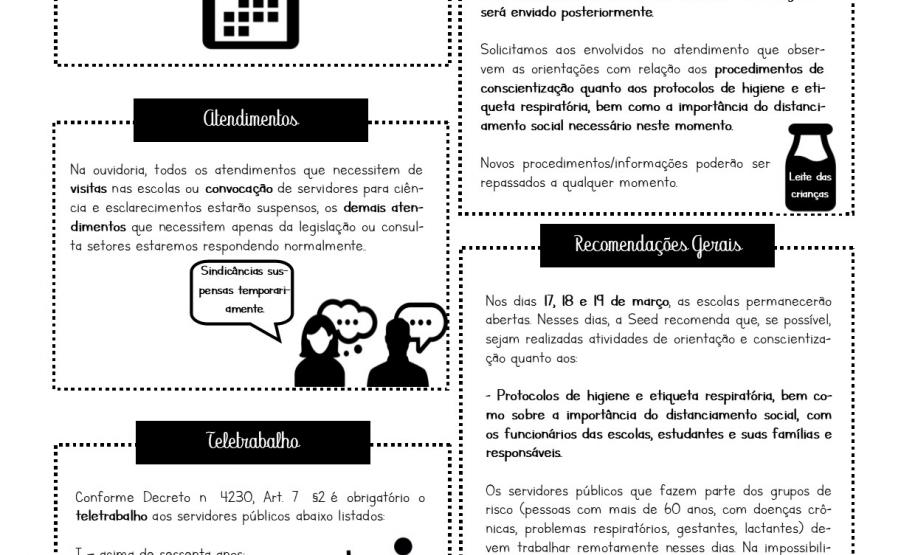 Coronavírus: orientações