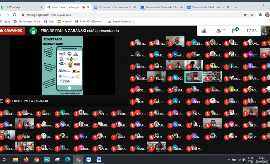 Lançamento do Projeto Conectando Solidariedade