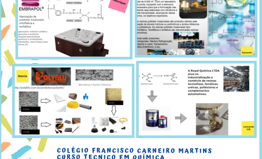 Trabalho de pesquisa sobre as Indústrias de Polímeros mais importantes do Brasil com o Google Jambord.