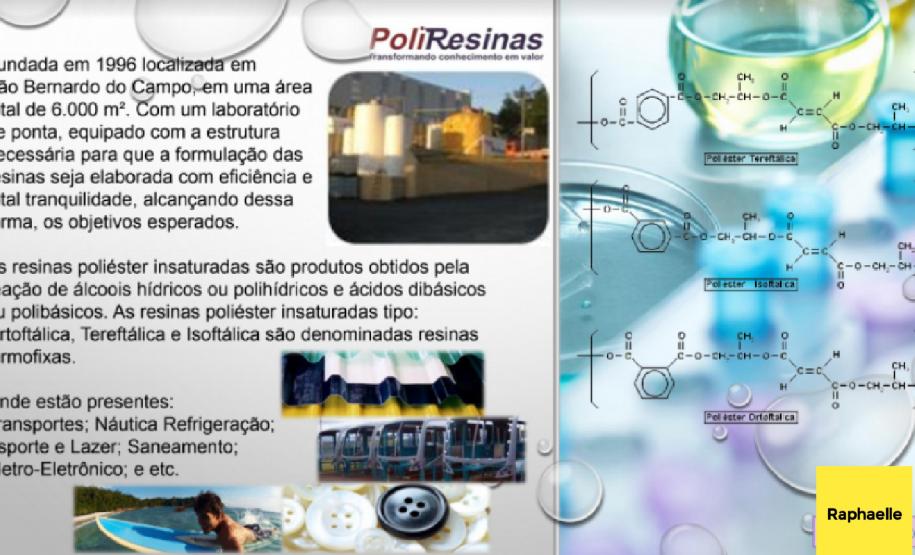 Trabalho de pesquisa sobre as Indústrias de Polímeros mais importantes do Brasil com o Google Jambord.