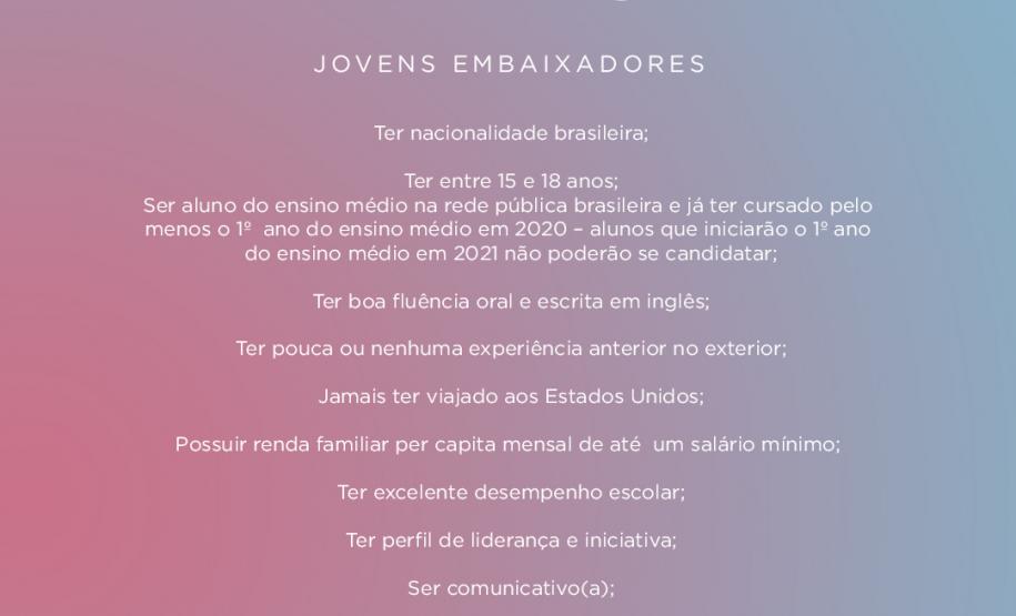 Programa Jovens Embaixadores