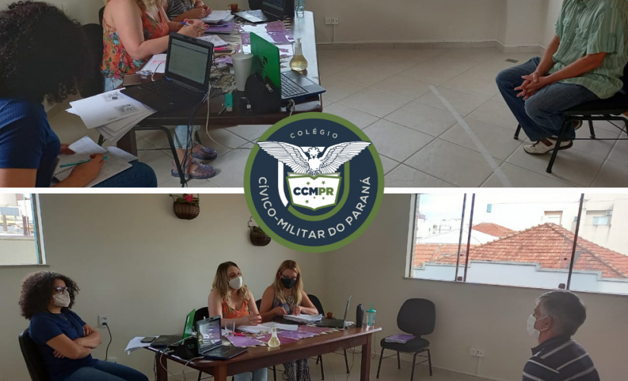 entrevistas dos Policiais militares da reserva remunerada candidatos a Direção-Militar e Monitores dos Colégios Cívico-Militares do NRE Guarapuava.